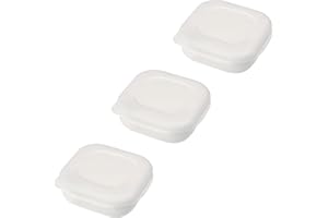 マーナ(marna) 極 冷凍ごはん容器 (べたつきを防ぐ すのこ付き/電子レンジ/食洗機対応) ご飯 御飯 冷凍ごはん 保存容器 (ムラなく解凍) ごはん冷凍保存容器 BPAフリー ホワイト 3個入り R497W