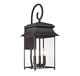 Savoy House 5-9541-25 Outdoor Sconce with Clear Shades, Slate Finish by Savoy House
