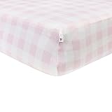 Burt's Bees Baby - Buffalo Check Fitted Crib Sheet 100% Organic Crib Sheet for Standard Crib and Tod