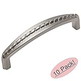 Cosmas 228 – 96snサテンニッケルロープキャビネットハードウェアハンドルプル – 3 – 3 / 4 "穴中心 – 10パック