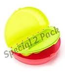 Gerber Graduates Easy Go Folding Bowl, 2 Pk, Lime/Pink by NUK