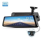 AUTO-VOX X1pro ドライブレコーダー ミラー型 デジタルインナーミラー スマートルームミラーモニター 純正ミラー交換 タッチパネル 前後カメラ 高画質 1296P 常時録画 駐車監視 Full HD WDR 暗視機能 GPS速度測定
