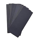 Abrasive Dry Wet Waterproof Sandpaper Sheets Assorted Grit of 400/ 600/ 800/ 1000/ 1200/ 1500 for Fu