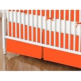 SheetWorld - Crib Skirt (28 x 52) - Burnt Orange Jersey Knit - Made In USA by sheetworld