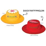 【日本正規品】 フラップジャックキッズ (FlapJackKids)   リバーシブルサマーハットデイジー/ スイカイエロー/レッド1個セット LUV0102M