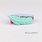 Mamimami Home 歯がためジュエリー DIYビーズ 羽 52x18MM 10個 カミカミ　出産祝い 歯固め 赤ちゃん おもちゃ ガラガラ ライト 誕生日プレゼント 男の子 女の子 0-3歳 