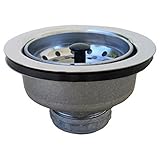 LASCO 03-1051 Chrome Plated Stainless Steel Body Kitchen Sink Basket Strainer Assembly for 3-1/2-Inc