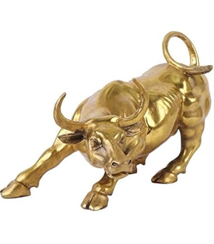 Amazon.co.jp: DOUKI YA 銅牛 牛 ウォール街 牛の銅像 新年 祝 ウシ 十