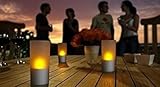Zehui充電式ちらつきLED Flamelessティーライトキャンドル(電池不要) のセット4 USプラグ
