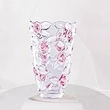 シンプルで創造的なファッション透明なガラスの花瓶のリビングルームコーヒーテーブル花のアレンジ