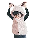 WIN　 子ども ダウンジャケット ダウンベスト ダウンコート 中綿コート キッズ 防寒 フード付き アウター (110CM, ピンク)