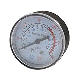 uxcell　空気　圧縮機　13 mm雄ネジ　0-180プシー　12バー　圧力計　1個