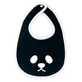 パンダ　シャンシャン　ビブ　ベビー マタニティ (黒(BLACK))