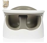 Jellymom Wise Chairジャンボ赤ちゃんソファ、離乳食椅子、ブースターチェア、ハイチェア（海外直送） (muted gray)