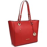 マイケル コース MICHAEL KORS LARGE WALSH トートバッグ 30S7GWAT4L BRIGHT RED レッド系 [並行輸入品]
