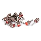 uxcell フラップホイール　 20mm x 16mm x 6mm 8グリット 研削 研磨材 14個入り