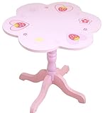 野苺ハート柄木製花型テーブル