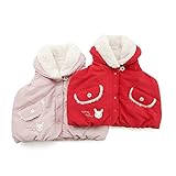【アウトレット】coeur a coeur 中綿ベスト (80～100cm) キムラタンの子供服 ピンク 80 (44314-153)