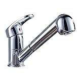 USM STORE 伸縮 ハンド シャワーノズル シングルレバー 混合水栓 キッチン 洗面用 伸縮ノズル シャワーヘッド