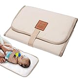 赤ちゃんの着替えパッド | 折りたたみ式ベビーポータブル着替えパッド旅行 | 防水コンパクトおむつ交換マット軽量交換ステーション、新生児シャワーギフト Falbiro