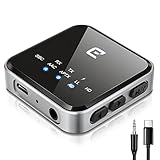 Eletoker Bluetooth 5.2 トランスミッター レシーバ ー aptx-LL aptX HD aptX-Adaptive対応 ハンズフリー通話対応 低遅延 受信機 送信機 一台二役 2台同時接続 小型 ブルートゥース