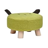 フットスツールオットマンプーフ多機能、チェンジシューズスツール/木製メイクスツール/コットン＆リネン、ドレッシングルーム/スタディルーム/リビングルーム/ダイニングルーム、2色オプション