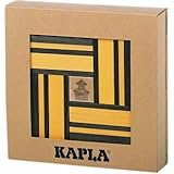 Kapla Green/Yellow Dual Color Wooden Building Set with Art Book by Kapla [並行輸入品]