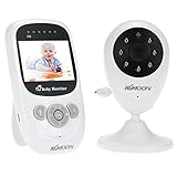 OWSOO 2.4GHz 2.4インチ LCDベビーモニター ワイヤレス 7 IR LEDカメラ ［双方向音声］［VOXモード］[光調整可・温度表示] 子守唄あり 懐中電灯/充電式バッテリー内蔵 遠隔