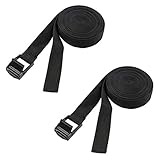 Vosarea 2PCS 5.75mキャムロック調節可能な荷物ストラップカーゴタイダウンベルト