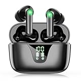【2024年初売り ワイヤレスイヤホン】 イヤホン Bluetooth イヤホン ブルートゥースイヤホン Bluetooth5.3+EDR搭載 カルナ型 自動ペアリング 瞬時接続 今までにない音質体験 36時間連続再生 耳がふさがない 超軽量化 片耳/両耳 左右分離型 音量調整 ハンズフリー通話 マイク内蔵 Siri対応 小型/軽量 (ブラック)