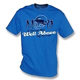 私は常にBat Well Above My平均Tシャツ – Girlsスリムフィット、カラーロイヤルブルー L