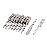 T10ヒント1/4インチ六角シャンク50ミリメートル長いトルクスドライバービット10個入り