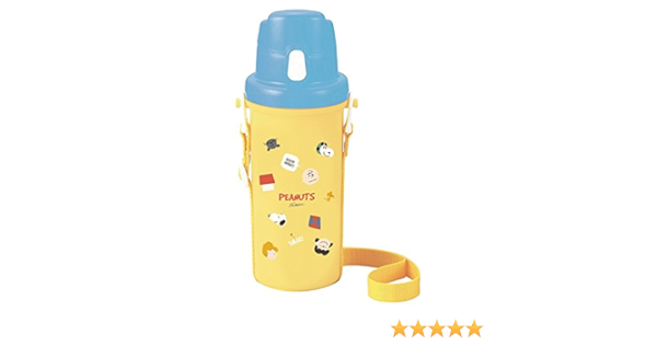 Amazon Co Jp 大西賢製販 ピーナッツ スヌーピー 水筒 黄 水色 600ml Peanuts Icon Slw 1601 ホーム キッチン