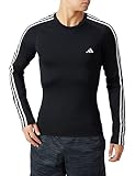 [アディダス] 長袖 Tシャツ テックフィット 3ストライプス トレーニング長袖Tシャツ DB108 メンズ ブラック(HD3532) J/2XL