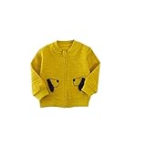 Fairy Baby ベビー服 ジャケット 春 秋 冬 アウター コート 子供服 男の子 女の子 size 100 (イエロー犬)