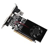 GT210 1G DDR3 グラフィック カード、589 MHz 1000 MHz 2560 X 1600 ゲーミング グラフィック カード、PCI Express2.0 バス インターフェイス、HD マルチメディアおよび DVI、VGA インターフェイス付き (GT210 1GD3 ​​64ビ)