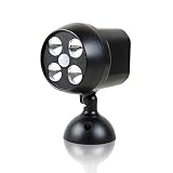 Anear 4 LED 乾電池式 センサーライト 室内 屋外 高輝度 夜間自動点灯 防犯 防水 屋外照明/ベランダ/庭先/車道/駐車場/軒先/壁掛け/玄関用