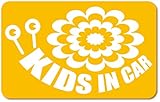 imoninn KIDS in car ステッカー　【マグネットタイプ】　No.27　デンデンムシさん　（黄色）