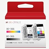 BR-office BC-365XL/366XL 詰め替えインクカートリッジ キャノン用 CANON用 BC-365 ブラクラ BC-366 カラー 1個 BLACK+1個 COLOR 対応機種:PIXUS TS3530 TS3730【説明書付き／個別包装】