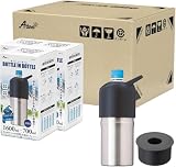 アトラス ペットボトルホルダー 水筒 12個セット 保冷 ペットボトルクーラー 500ml 700ml 真空断熱 シルバー 大容量 ハンドル 取っ手付き スペーサー付き ボトルインボトル ABIB-LSVSP12P