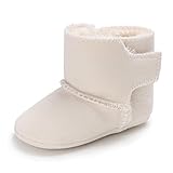 Tovadoo ベビーシューズ スノーブーツ 男の子 女の子 秋冬 多色 ファー 厚手 暖かい ベーシック 歩行練習 つま先保護 ギフト 0-18ヶ月