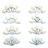 精密 フェルト バフ 軸径 3mm 研磨 鏡面 仕上げ 円柱 砲弾 型 各サイズ セット (大きめサイズ 40本セット)