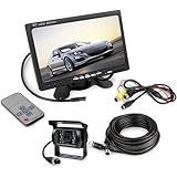 OBEST 7インチモニター 12V/24V LEDカメラセット 20Mケーブル 乗用車、トラック、バス、重機等対応ST 7インチモニター 12V/24V LEDカメラセット 20Mケーブル 乗用車、トラック、バス、重機等対応
