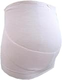 マタニティ　妊婦帯　【妊娠中期～後期】　ボーダー柄　ピンク　(補助帯縫い込みタイプ)　生地２重　しっかりサポート　タイプ　日本製