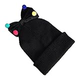 MIOIM®秋冬 防寒 子供 ベビー キッズ ニットキャップ 可愛いリボン付き 帽子５色