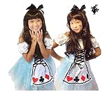 【Dream-studio】不思議の国のアリス風 ドレス カチューシャセット なりきり キッズコスチューム 女の子 各サイズ(ＸＬ（130~140㎝）)