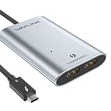 WAVLINK サンダーボルト３ HDMIアダプター デュアル4K シングル5K ディスプレイアダプター Thunderbolt 3 Dual 4K or Single 5K HDMI Adapter Mac＆Windows 対応(USB-Cとは非対応となります）