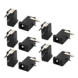 DealMux 10pcs 3 Pin PCB Mount 3.5x1.1mm Female DC Power Jack Socket Connector DC-002
