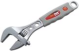 Amtech 8-Inch Adjustable Wrench Injected Grip [並行輸入品]