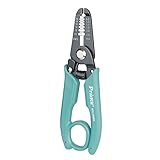 SRI SHOP ワイヤーストリッパーカッター 滑り止めハンドル 圧着ペンチ (0.8~2.6mm)